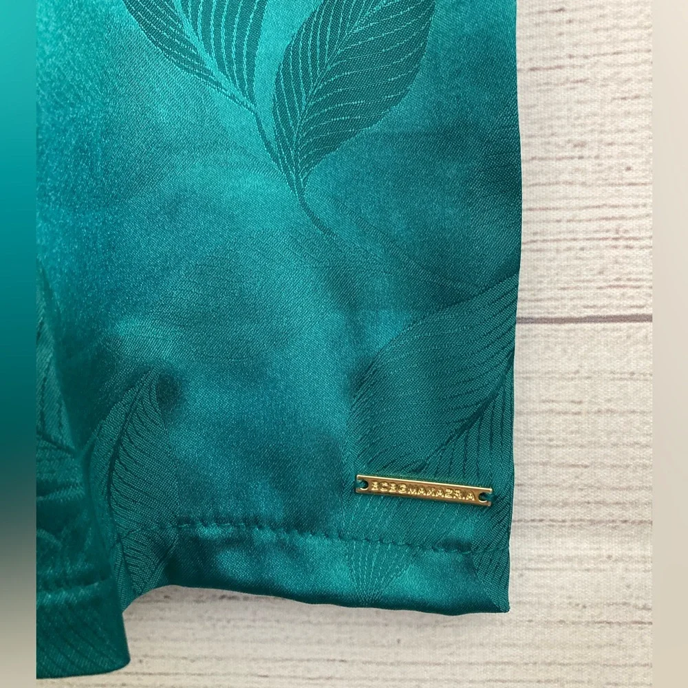 BCBGMAXAZRIA | NWT Women’s 2 Piece Leaf Jacquard Top & Short Set